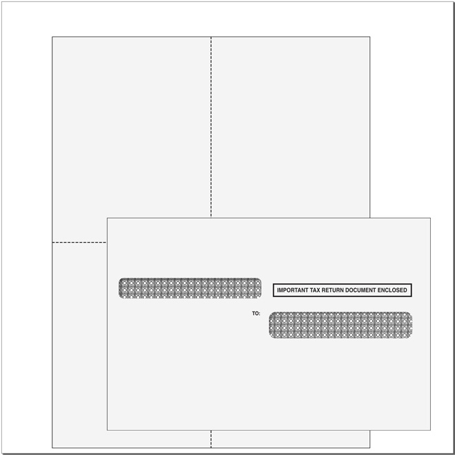 _れん ページ Blank 1099, 1096 tax forms and envelopes